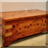 F34. Cedar chest. 16”h x 40”w x 18” - $85 